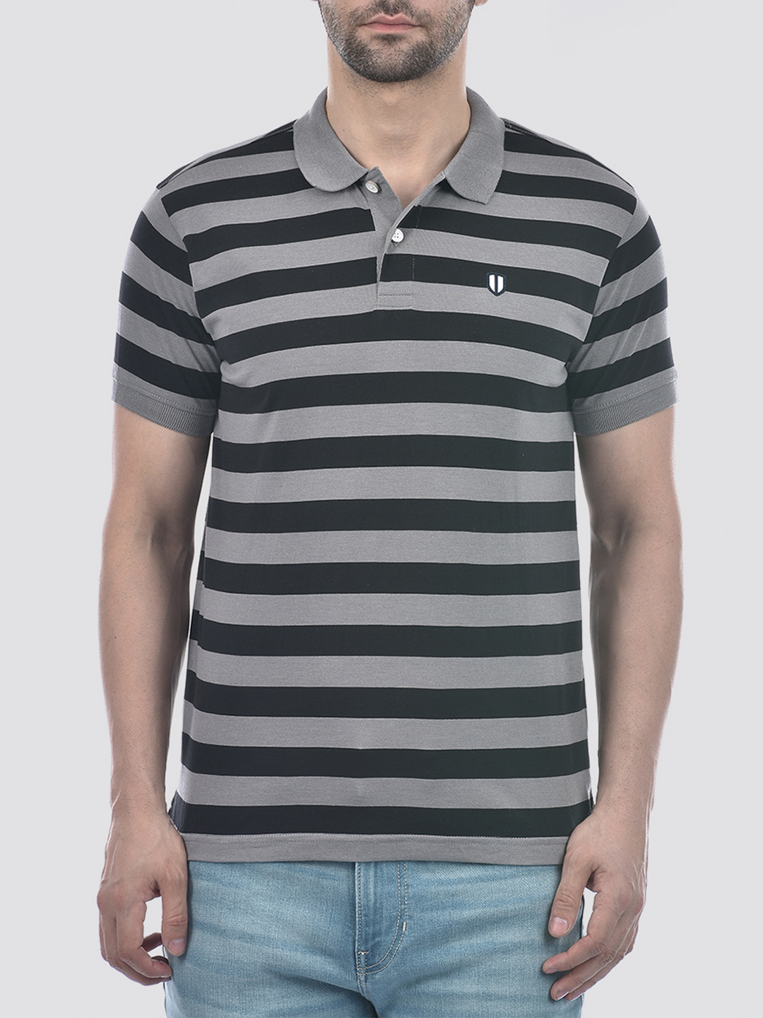 Numero Uno Men Sustainable Striped Polo T-Shirt